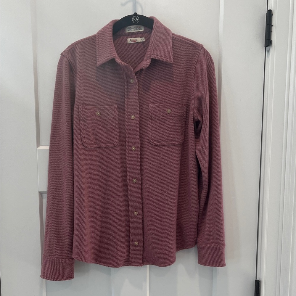 Faherty Women's Button Down Shirt in Mauve